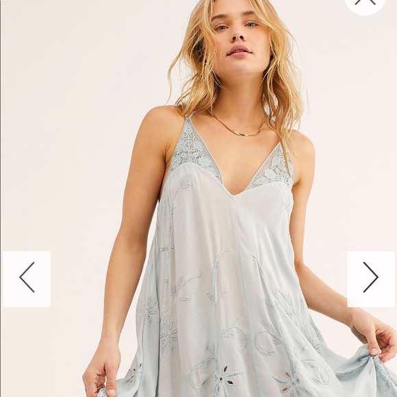 SOLD NWT XS Free People Got It Embroidered Trapeze Slip - Picture 4 of 6